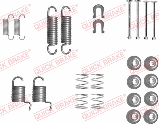 QUICK BRAKE Q105-0834 Szerelék készlet, fékpofa