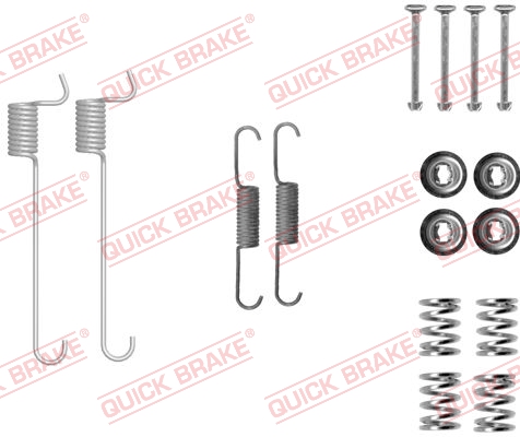 QUICK BRAKE QB105-0848 tartozék készlet, rögzítőfék pofa