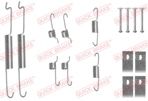 QUICK BRAKE Q105-0863 Szerelék készlet, fékpofa