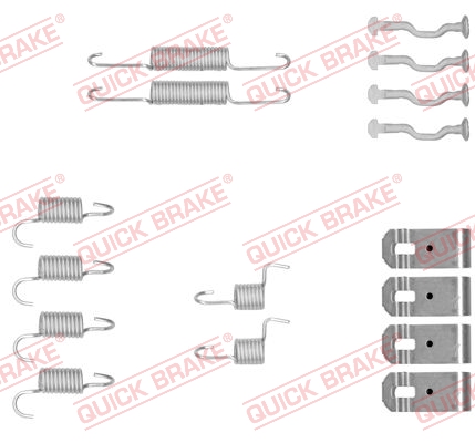 QUICK BRAKE QB105-0876 tartozék készlet, rögzítőfék pofa