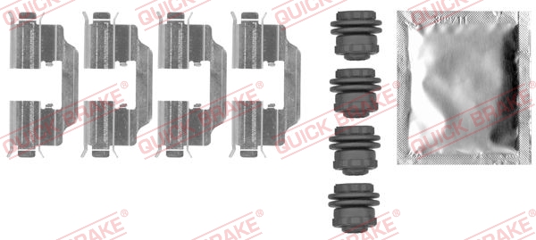 QUICK BRAKE QB109-0012 FEKBETÉT SZER. SZETT OPEL T. ADAM/CORSA 1,0-1,4 12