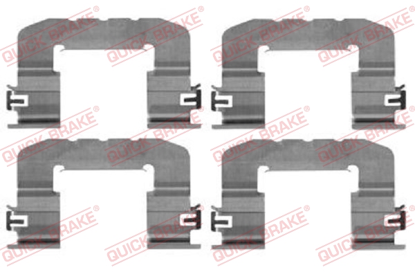 QUICK BRAKE QB109-0017 FEKBETÉT SZER. SZETT HYUNDAI P. VOLESTER 12-