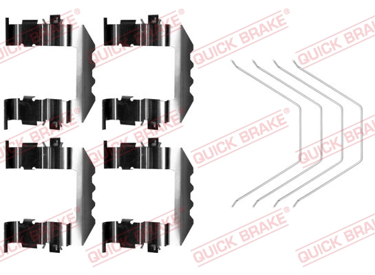 OJD QUICK BRAKE 1001539580 109-0018 QB - tartozékkészlet, tárcsafékbetét