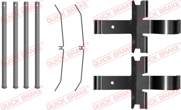 QUICK BRAKE QB109-0081 tartozékkészlet, tárcsafékbetét