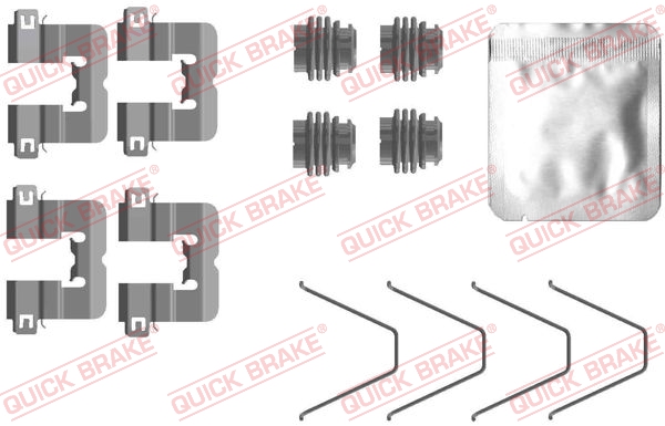 QUICK BRAKE QB109-0114 tartozékkészlet, tárcsafékbetét