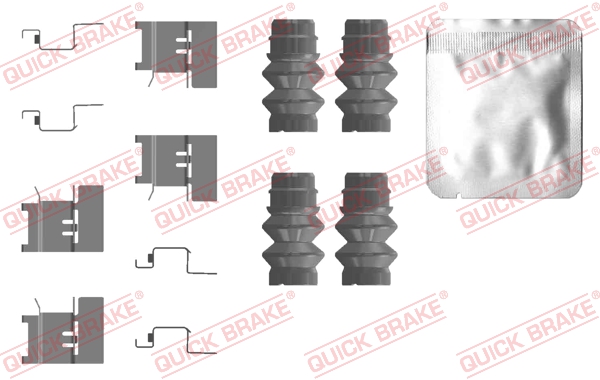 QUICK BRAKE Q109-0120 tartozékkészlet, tárcsafékbetét