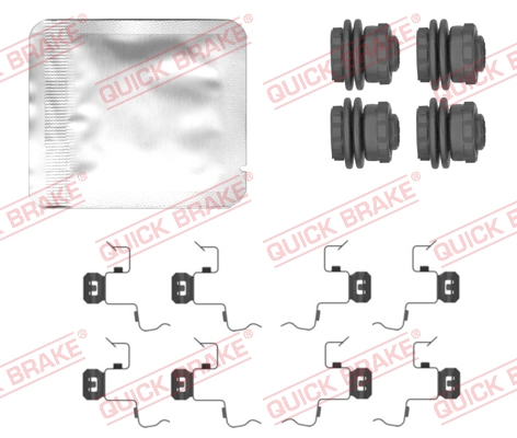 QUICK BRAKE QB109-0156 tartozékkészlet, tárcsafékbetét