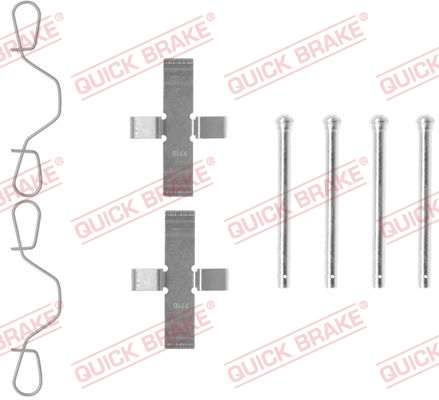 QUICK BRAKE QB109-0982 tartozékkészlet, tárcsafékbetét