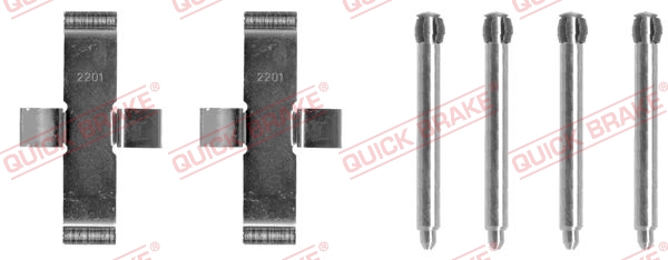 OJD QUICK BRAKE 1000929395 109-1037QB - tartozékkészlet, tárcsafékbetét