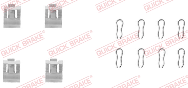QUICK BRAKE Q109-1055 Szerelék készlet, fékbetét