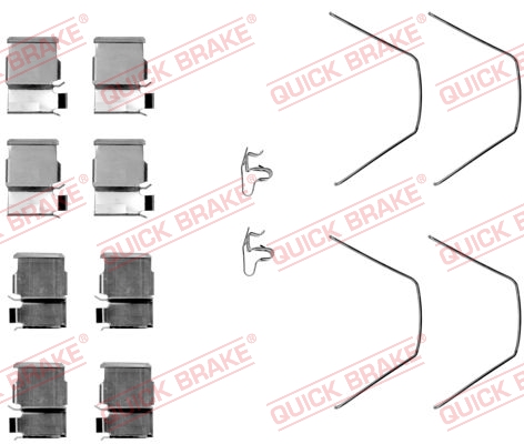 QUICK BRAKE QB109-1093 tartozékkészlet, tárcsafékbetét