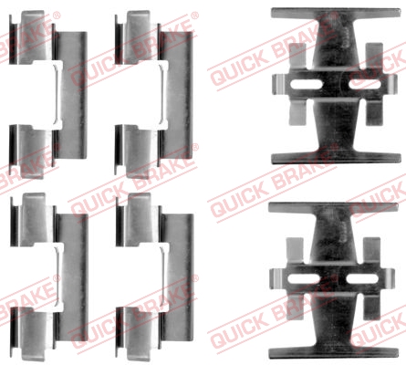 OJD QUICK BRAKE 1001093374 109-1134QB - tartozékkészlet, tárcsafékbetét