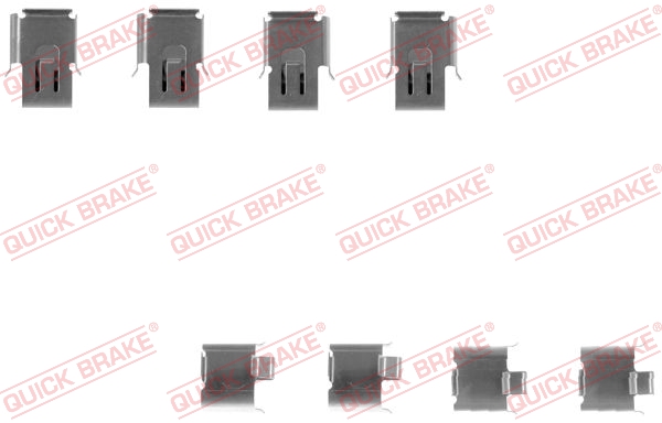 QUICK BRAKE Q109-1171 Szerelék készlet, fékbetét