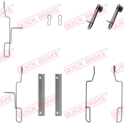 QUICK BRAKE Q109-1188 Szerelék készlet, fékbetét