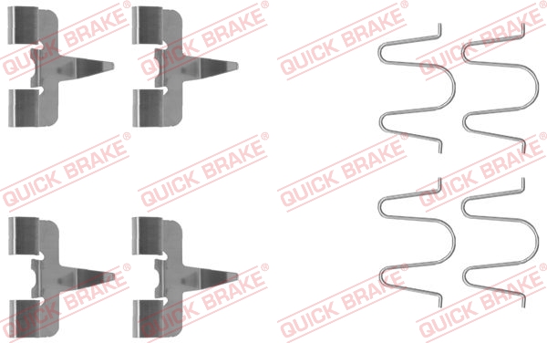 QUICK BRAKE Q109-1207 Szerelék készlet, fékbetét