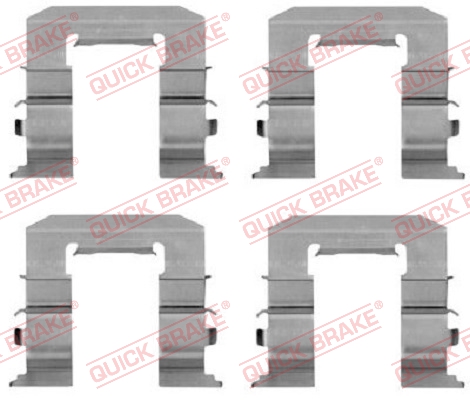 OJD QUICK BRAKE 1000930004 109-1212QB - tartozékkészlet, tárcsafékbetét