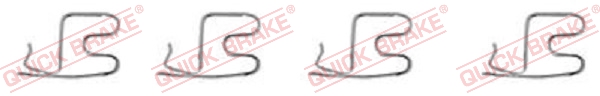 QUICK BRAKE QB109-1219 tartozékkészlet, tárcsafékbetét
