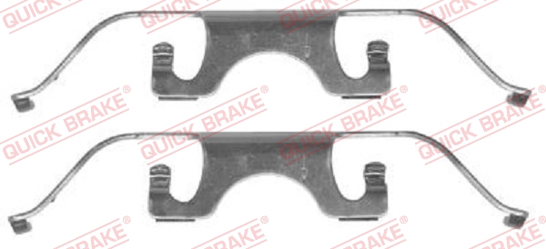 OJD QUICK BRAKE 1001539746 109-1224QB - tartozékkészlet, tárcsafékbetét