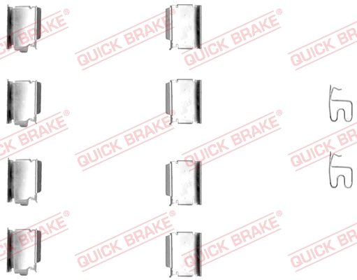 OJD QUICK BRAKE 1000929994 109-1246QB - tartozékkészlet, tárcsafékbetét