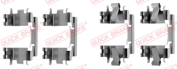 QUICK BRAKE Q109-1257 Szerelék készlet, fékbetét