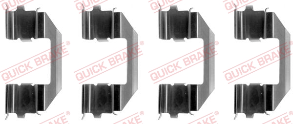 OJD QUICK BRAKE 1000929987 109-1258QB - tartozékkészlet, tárcsafékbetét