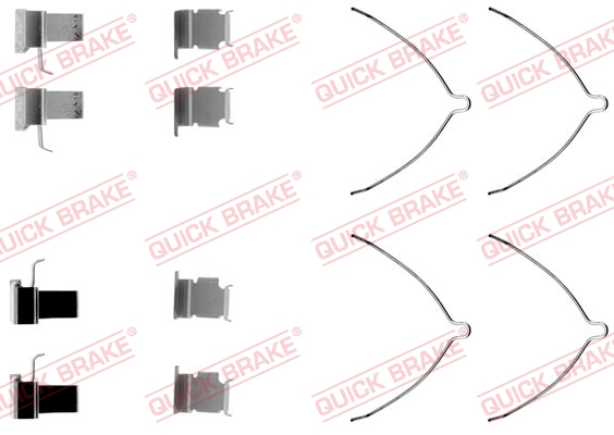 QUICK BRAKE QBK109-1261 Rögzítő készlet fékbetéthez