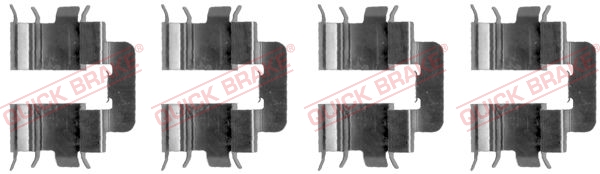 QUICK BRAKE QB109-1277 tartozékkészlet, tárcsafékbetét