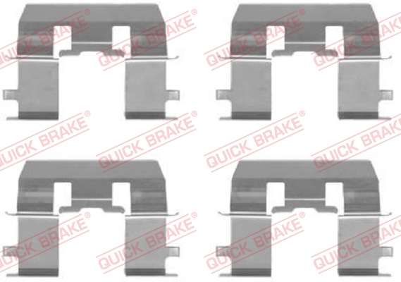 OJD QUICK BRAKE 1000929970 109-1281QB - tartozékkészlet, tárcsafékbetét