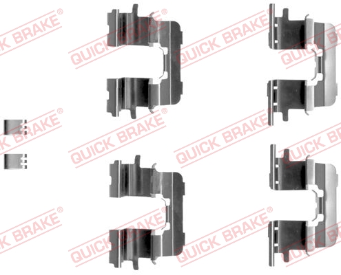 QUICK BRAKE  ZESTAW INST. KLOCK?W HAM. TOYOTA AVENSIS VERSO (#M