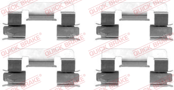 QUICK BRAKE Q109-1293 Szerelék készlet, fékbetét