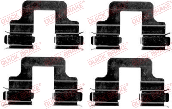 OJD QUICK BRAKE 1000929752 109-1606QB - tartozékkészlet, tárcsafékbetét