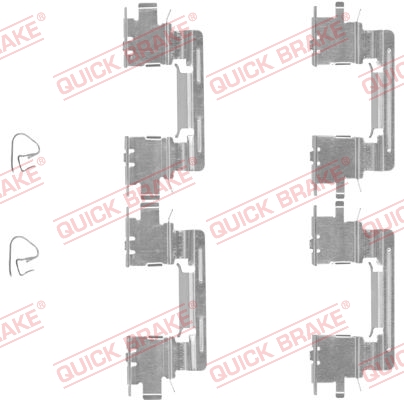 QUICK BRAKE QB109-1613 tartozékkészlet, tárcsafékbetét