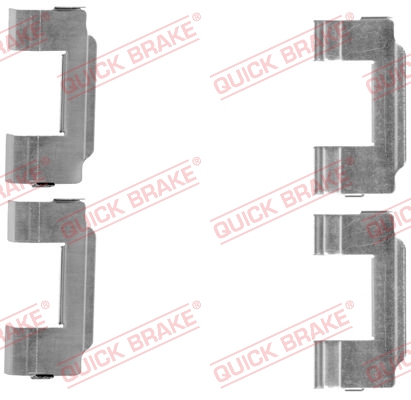 QUICK BRAKE QB109-1646 tartozékkészlet, tárcsafékbetét