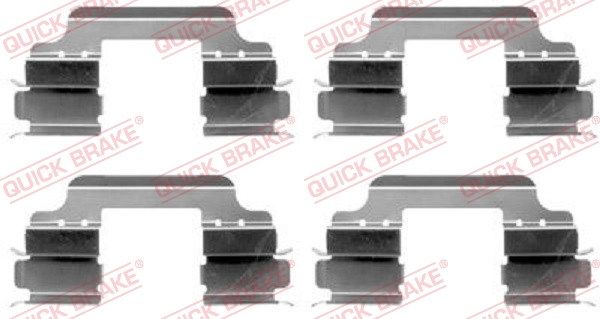 OJD QUICK BRAKE 1000929797 109-1648QB - tartozékkészlet, tárcsafékbetét