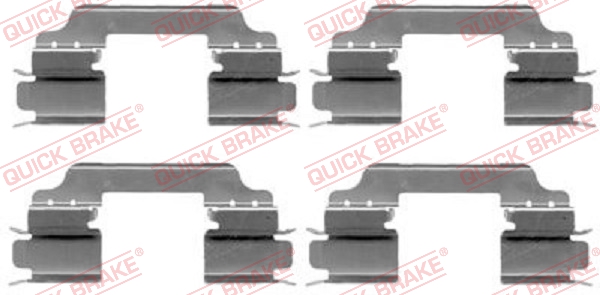 OJD QUICK BRAKE 1000929798 109-1649QB - tartozékkészlet, tárcsafékbetét