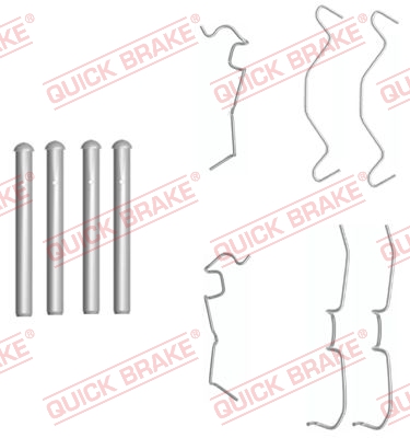 QUICK BRAKE QB109-1650 tartozékkészlet, tárcsafékbetét