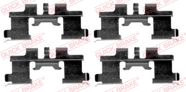 OJD QUICK BRAKE 1000929861 109-1677QB - tartozékkészlet, tárcsafékbetét