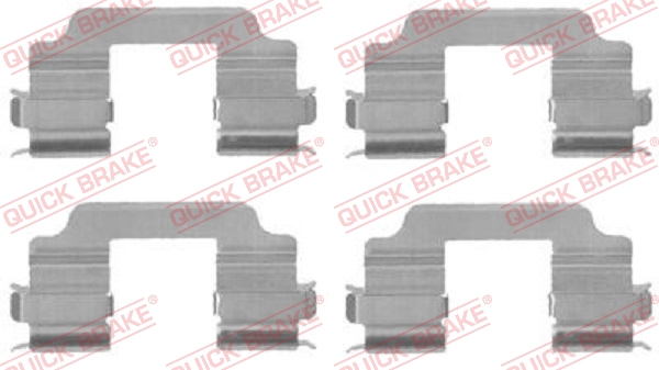 OJD QUICK BRAKE 1000929896 109-1709QB - tartozékkészlet, tárcsafékbetét