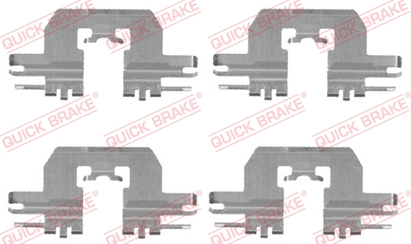 QUICK BRAKE QB109-1724 TARTOZÉKKÉSZLET, TÁRCSAFÉKBETÉT