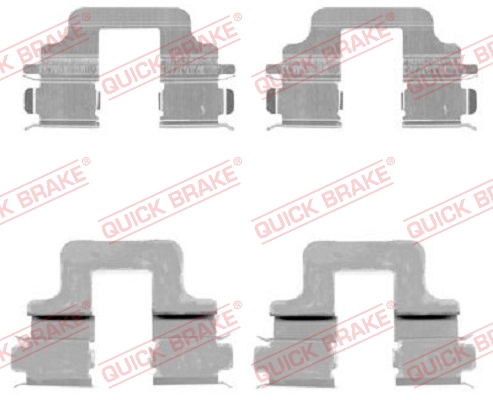 OJD QUICK BRAKE 1000929914 109-1731QB - tartozékkészlet, tárcsafékbetét