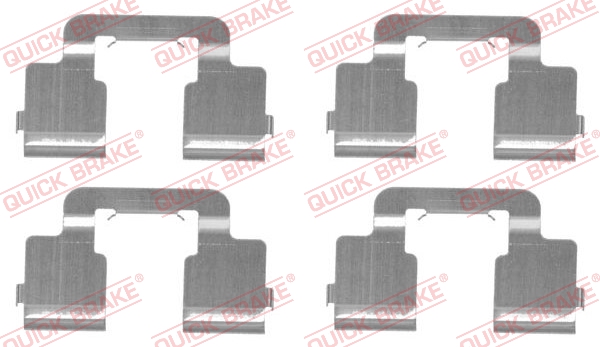 QUICK BRAKE QB109-1733 ZESTAW INST. KLOCK?W HAM. CITROEN JUMPY II BOX