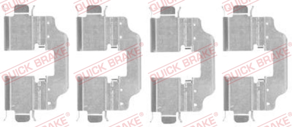 QUICK BRAKE Q109-1773 Szerelék készlet, fékbetét