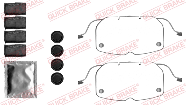 OJD QUICK BRAKE 1001539854 109-1792QB - tartozékkészlet, tárcsafékbetét