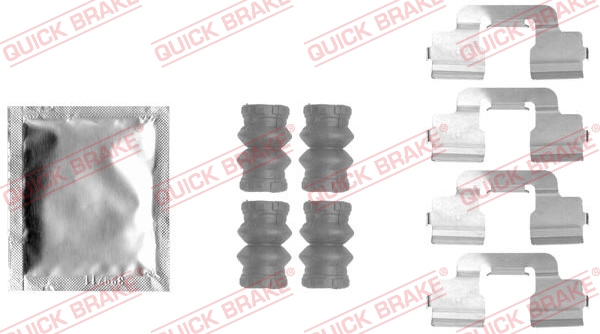 QUICK BRAKE QB109-1797 ZESTAW INST. KLOCK?W HAM. CITROEN C4 HűtőHBACK (B7