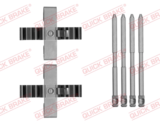 OJD QUICK BRAKE 1001078381 109-1809QB - tartozékkészlet, tárcsafékbetét