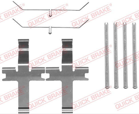 OJD QUICK BRAKE 1001027674 109-1819QB - tartozékkészlet, tárcsafékbetét