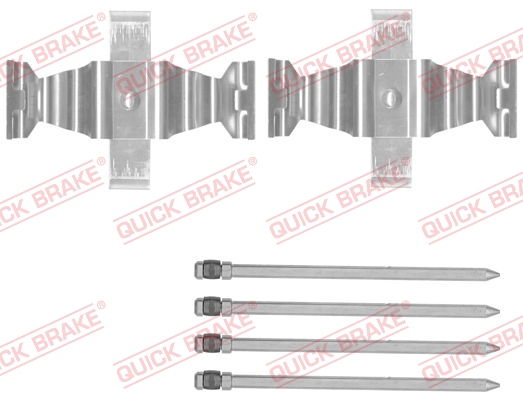 OJD QUICK BRAKE 1001093438 109-1829QB - tartozékkészlet, tárcsafékbetét