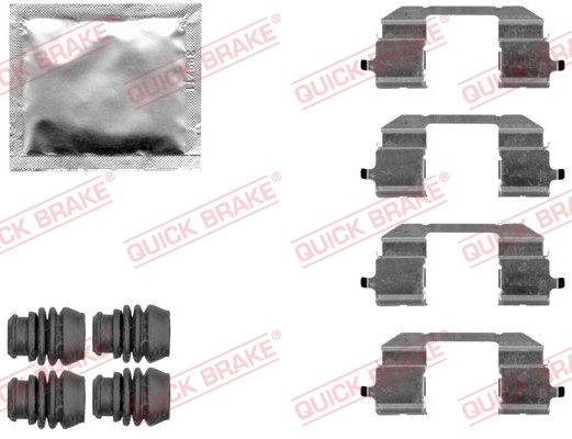 QUICK BRAKE QB109-1844 FEKBETÉT SZER. SZETT HONDA P. CIVIC 1,6 01-05