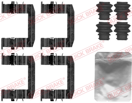 OJD QUICK BRAKE 1001202308 109-1872QB - tartozékkészlet, tárcsafékbetét