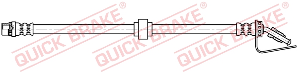 QUICK BRAKE QBK32.124 Fékcső, gumifékcső